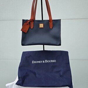 Dooney & Bourke Pebble Leather Small Shopper in Blue